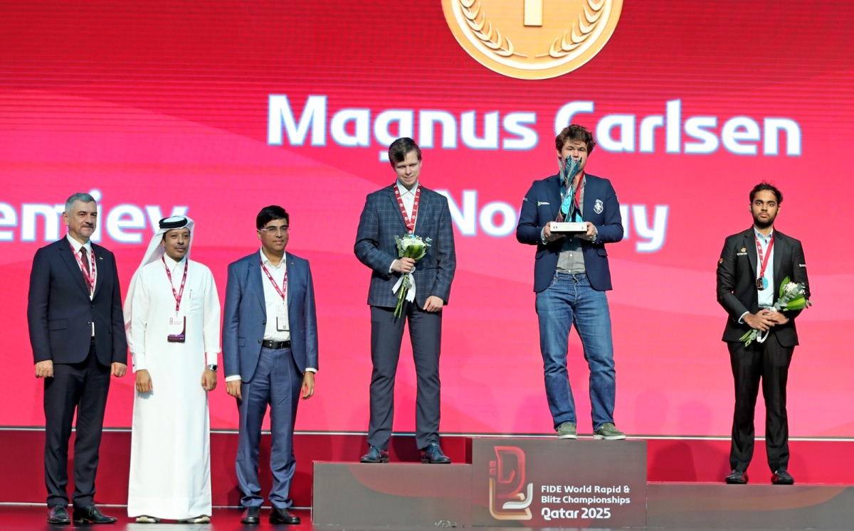  كأس العالم للشطرنج الخاطف "قطر 2025".. النرويجي كارلسن يتوج بلقب الرجال والكازاخية أساواباييفا بطلة السيدات 3 20251231 1767129609 34901