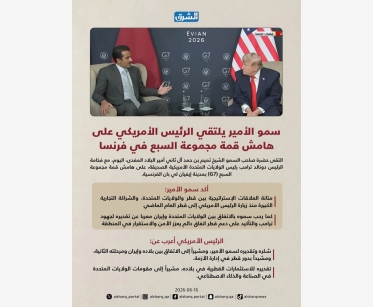 سمو الأمير يلتقي الرئيس الأمريكي على هامش قمة مجموعة السبع