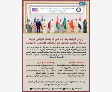  رئيس الوزراء يشارك في الاجتماع الوزاري لوزراء خارجية مجلس التعاون مع الولايات المتحدة الأمريكية