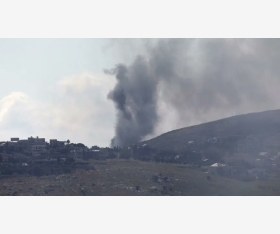 عدوان إسرائيلي على منطقة جبل باصيل في جنوب لبنان