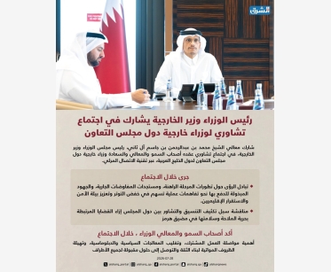 رئيس الوزراء وزير الخارجية يشارك في اجتماع تشاوري لوزراء خارجية دول مجلس التعاون