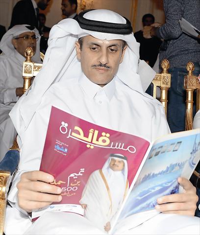 الشيخ خالد بن ثاني يدشن إصدار مسيرة قائد