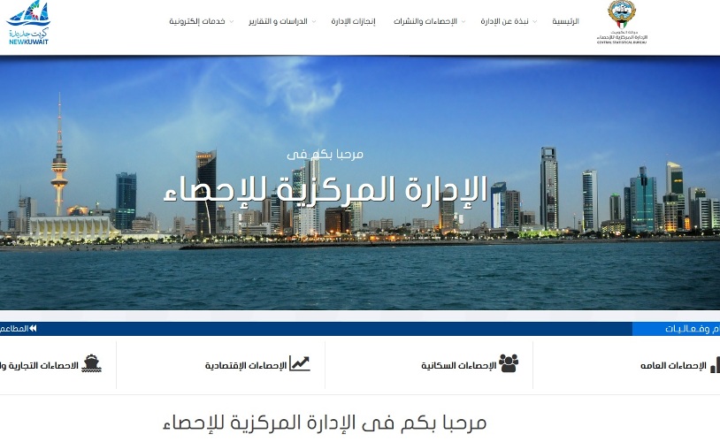 من الموقع الإلكتروني لـ الإحصاء الكويتية
