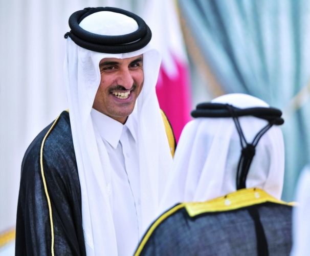 صاحب السمو يستقبل المزيد من المهنئين بحلول شهر رمضان