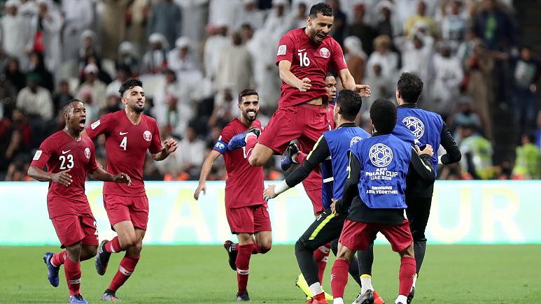 من مباراة سابقة للعنابي في كأس آسيا