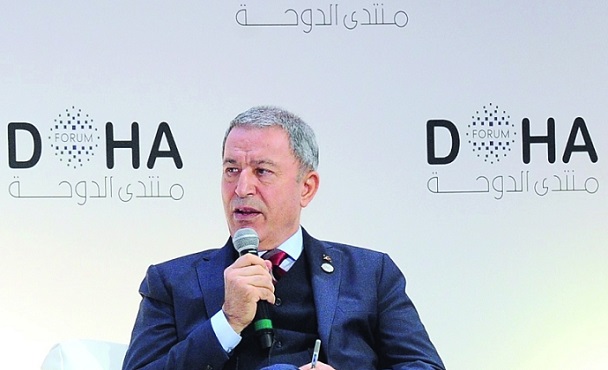 وزير الدفاع التركي في منتدى الدوحة 2019