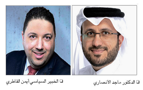 الدكتور ماجد الأنصاري والخبير السياسي أيمن القاطري