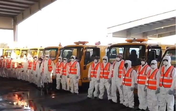 حملة لتطهير وتعقيم المنطقة الصناعية