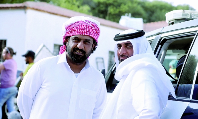 مع عبدالناصر محمد أثناء 