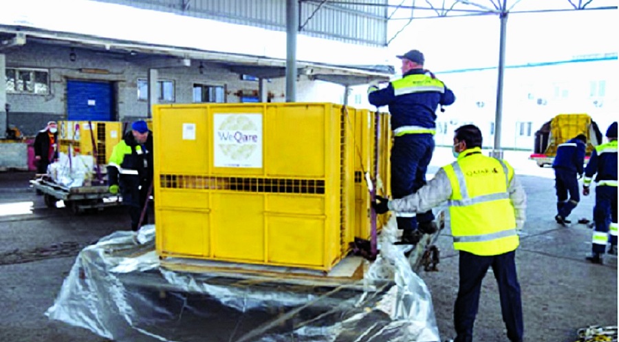 القطرية تنقل أسوداً من كييف إلى جوهانسبرج