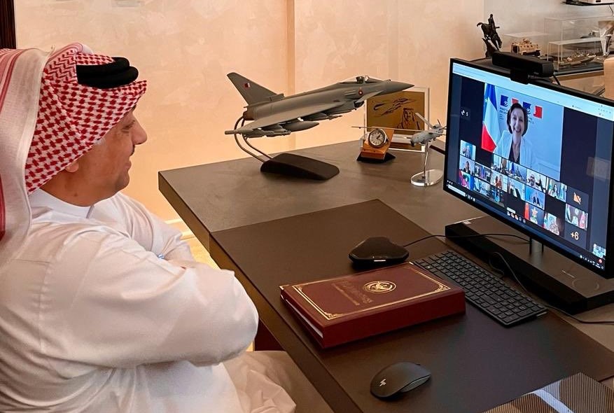 د. العطية يشارك في مؤتمر دعم الجيش اللبناني