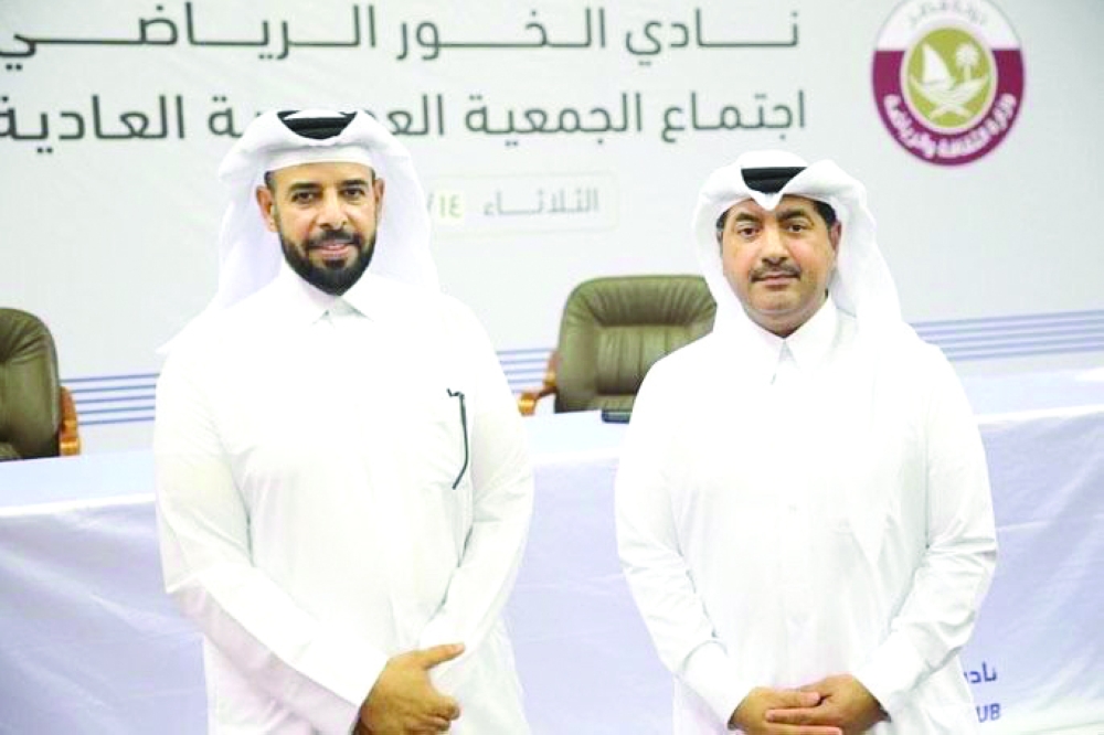 الرئيس ونائب الرئيس لنادي الخور