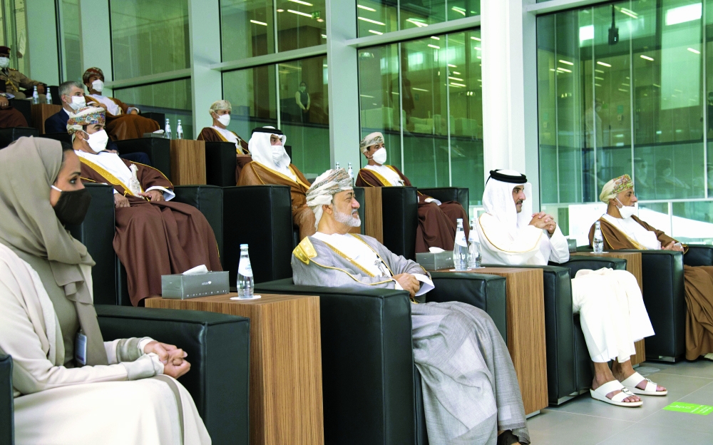 صاحب السمو وسلطان عمان في المدينة التعليمية