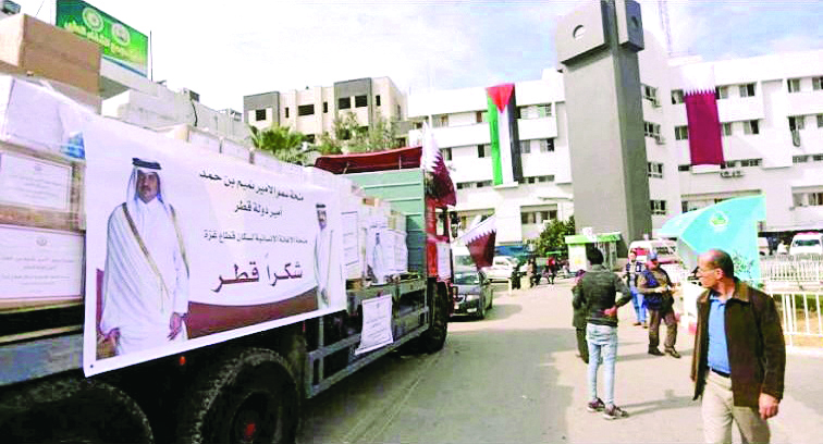  فلسطينيون يشكرون قطر- أرشيفية