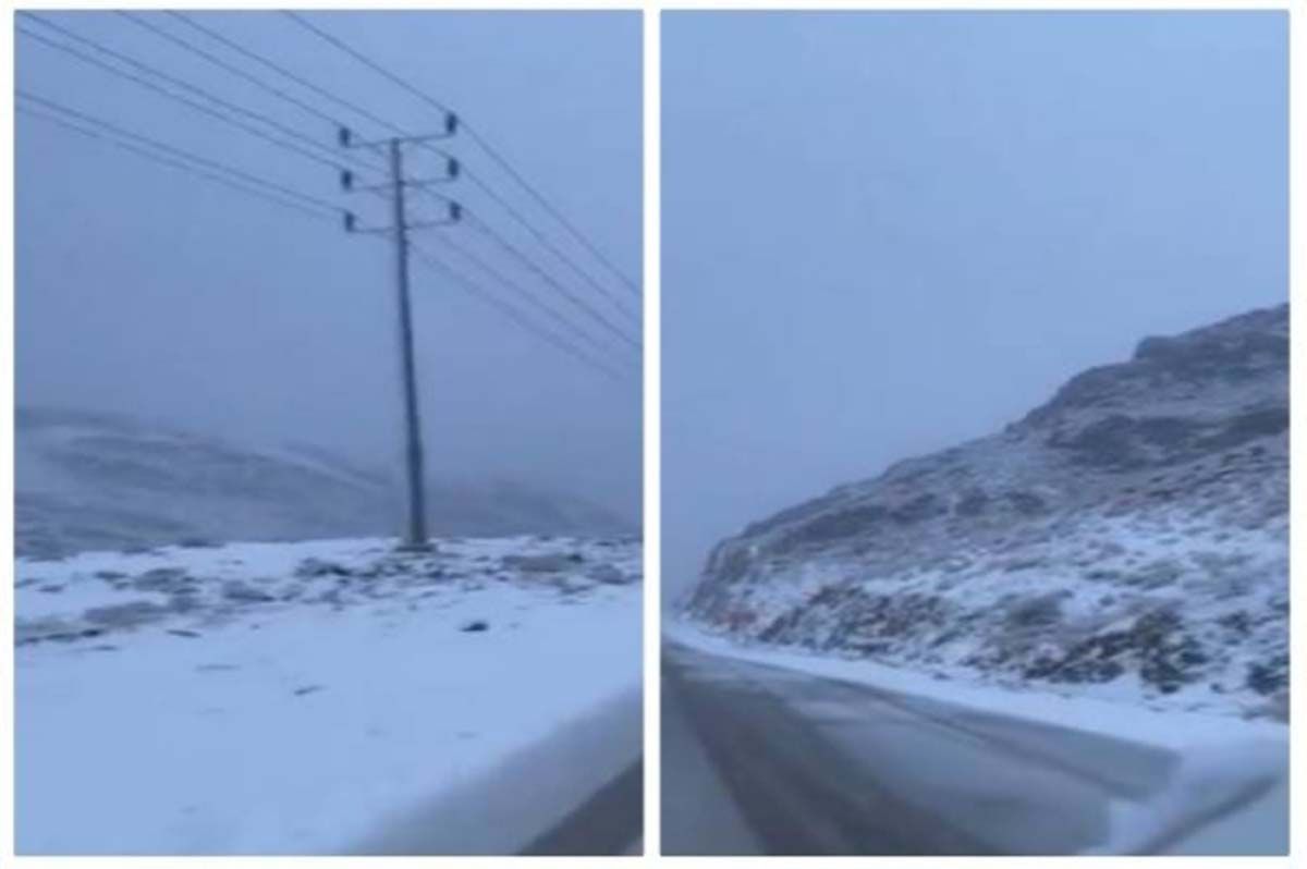 بالفيديو.. الثلوج تغطي جبل اللوز في السعودية للمرة الثالثة هذا العام