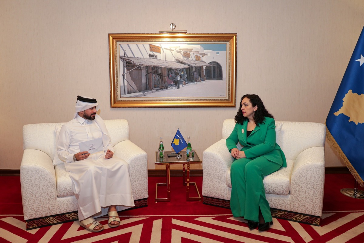 رئيسة كوسوفو تعبر عن تقديرها للدعم القطري لبلادها وحرصها على تعزيز التعاون الثنائي