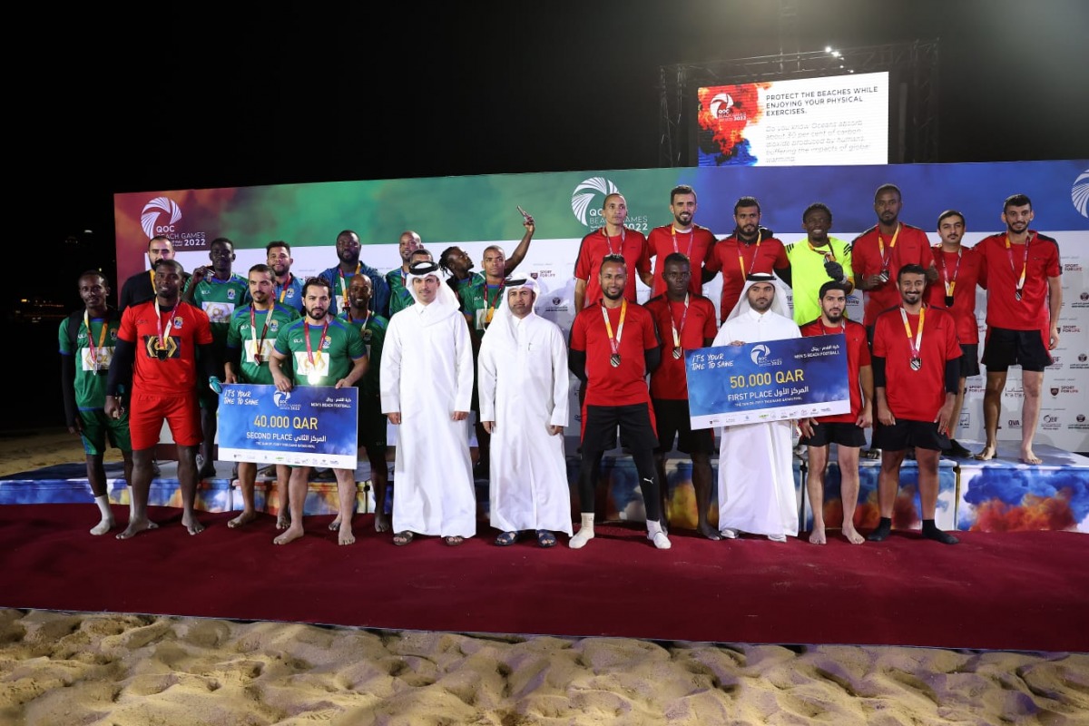 اختتام بطولة اللجنة الأولمبية القطرية للألعاب الشاطئية 2022