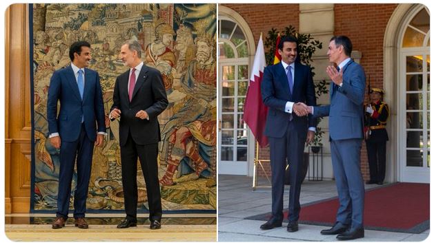 صاحب السمو يؤكد الرغبة المشتركة في تعزيز العلاقات بين قطر وإسبانيا