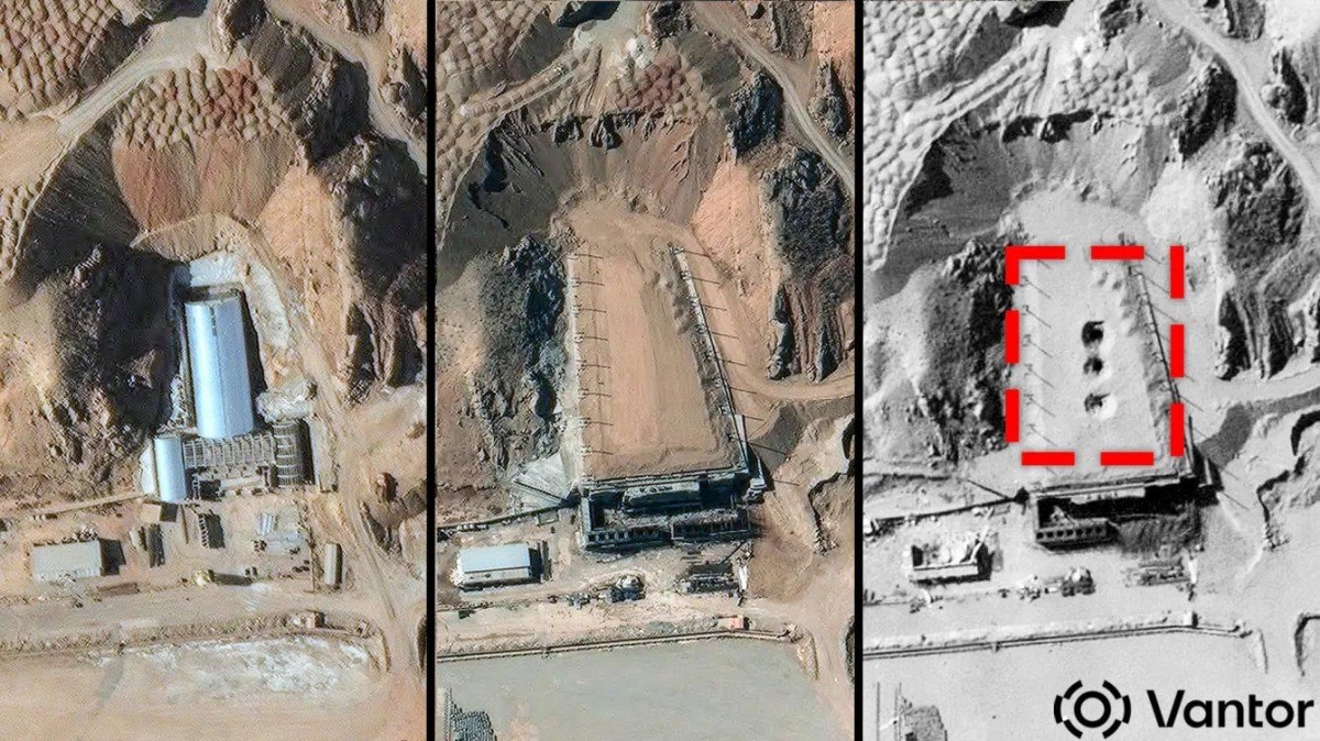 صورة متداولة عن استهداف موقع طلقان 