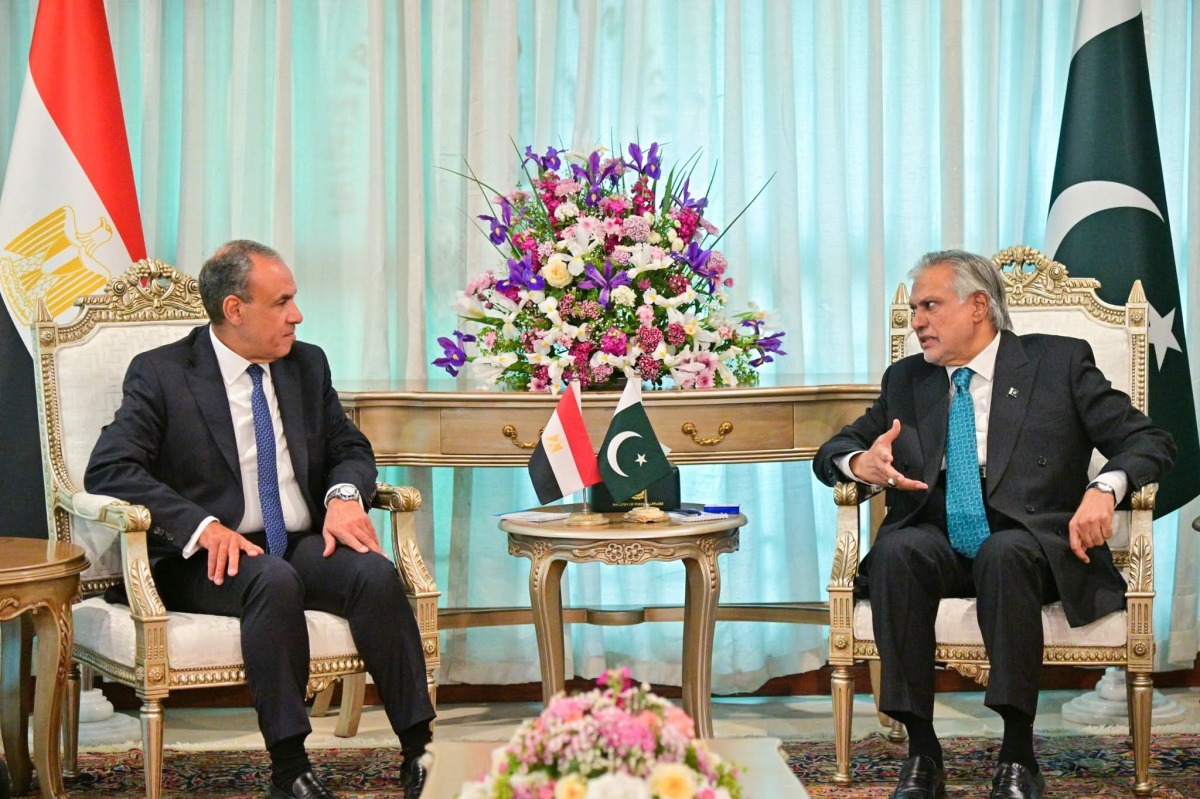 &nbsp;وزيرا خارجية باكستان ومصر يبحثان جهود خفض التصعيد بالمنطقة والدفع بمسار التهدئة