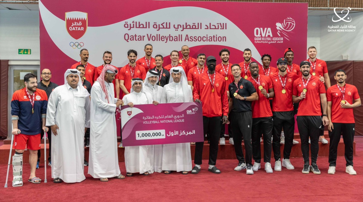 العربي بطلا لدوري الكرة الطائرة للرجال للمرة 27 في تاريخه