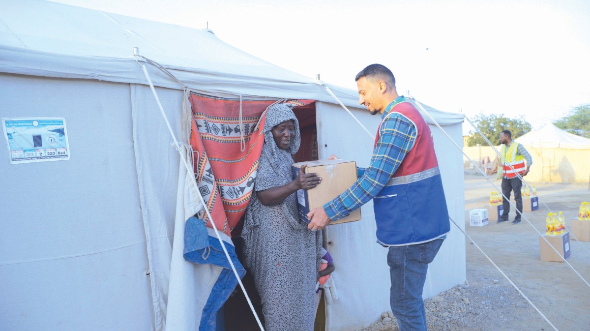 قطر الخيرية توزع أغذية في 4 ولايات سودانية