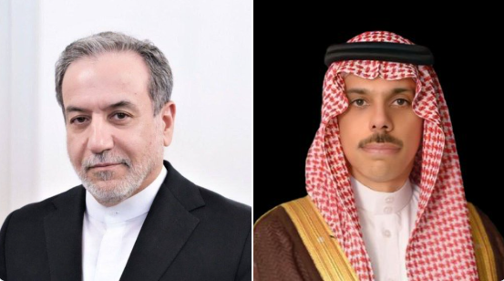 &nbsp;وزيرا خارجية السعودية وإيران يبحثان هاتفيا المستجدات عقب مفاوضات السلام بين إيران والولايات المتحدة