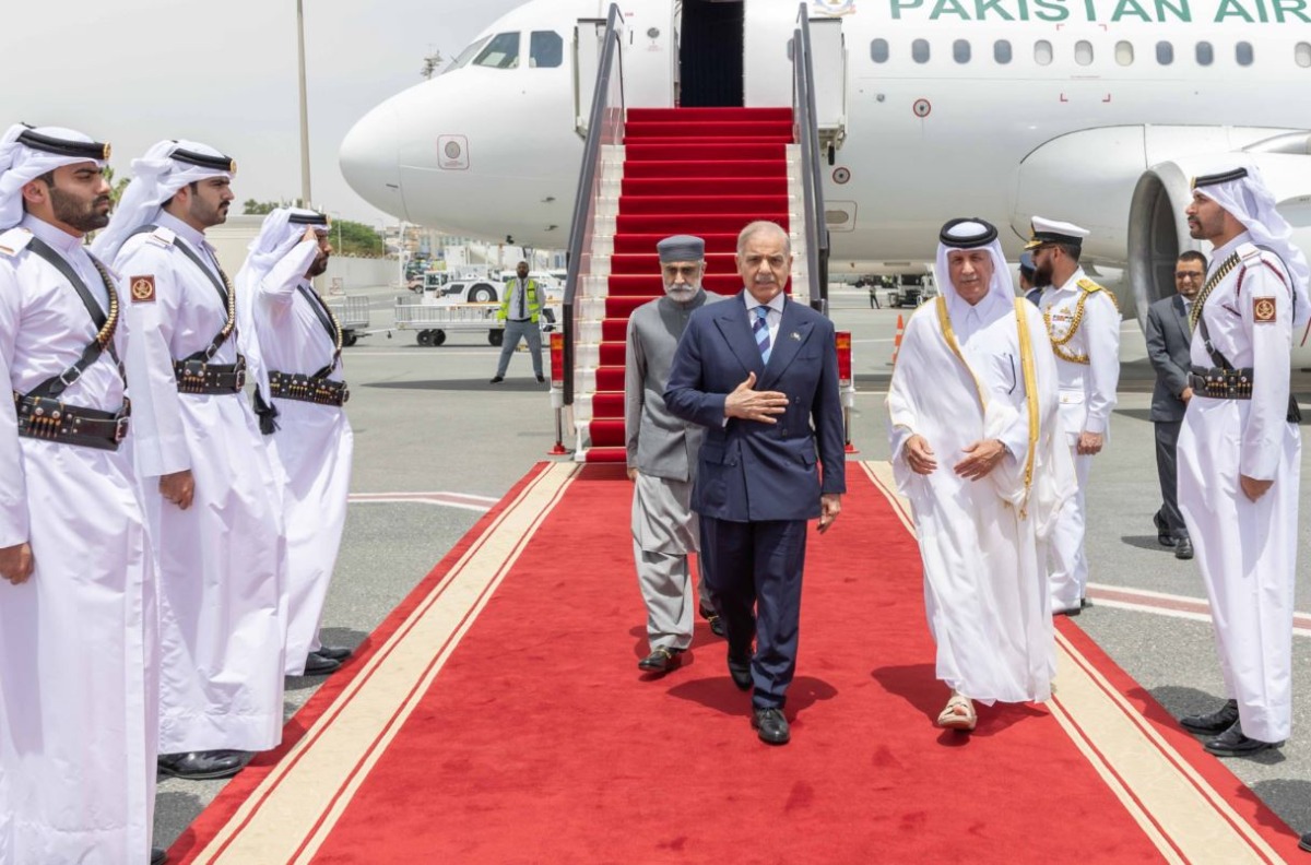 &nbsp;رئيس وزراء باكستان يصل الدوحة