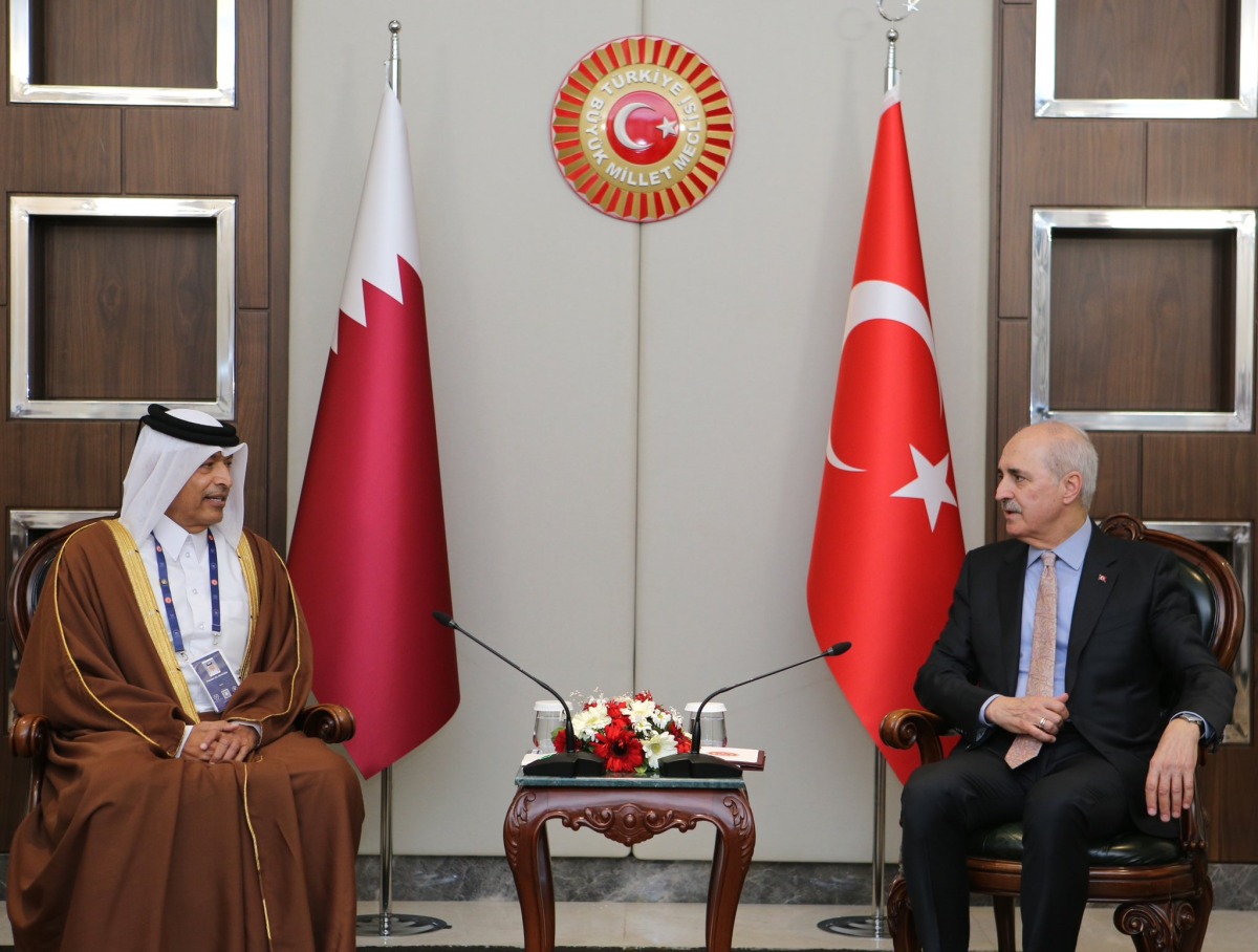 رئيس مجلس الشورى يناقش مع رئيس مجلس الأمة التركي علاقات التعاون البرلماني