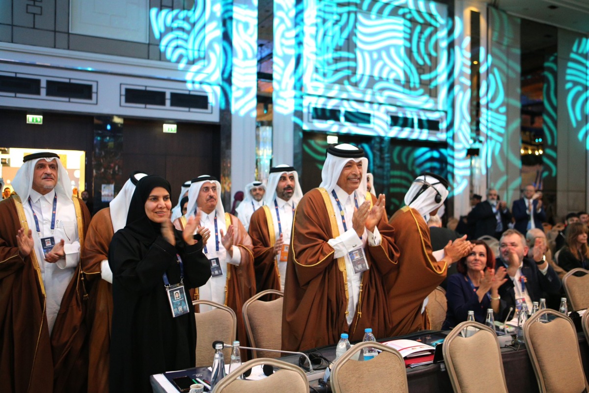 فوز البند الطارئ المقدم من قطر بمشاركة عدد من الدول في الجمعية العامة للاتحاد البرلماني الدولي
