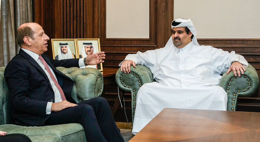 &nbsp;الرئيس التنفيذي للمؤسسة القطرية للإعلام يجتمع مع السفير الأردني