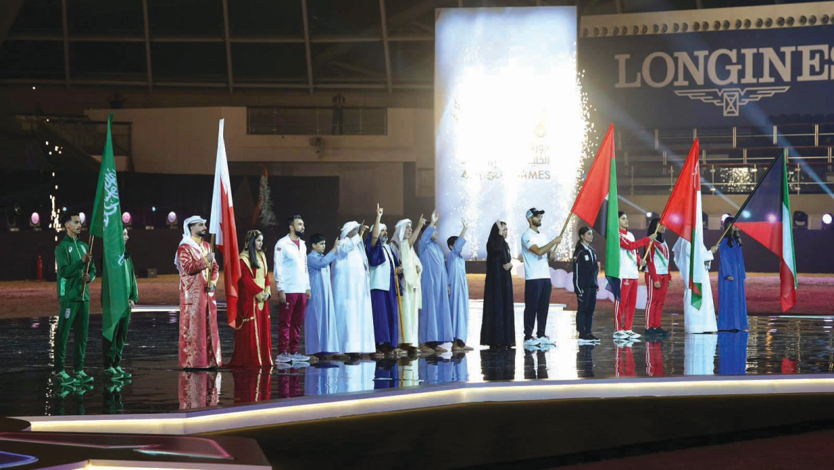 افتتاح باهر للألعاب الخليجية يجسد الروابط التاريخية