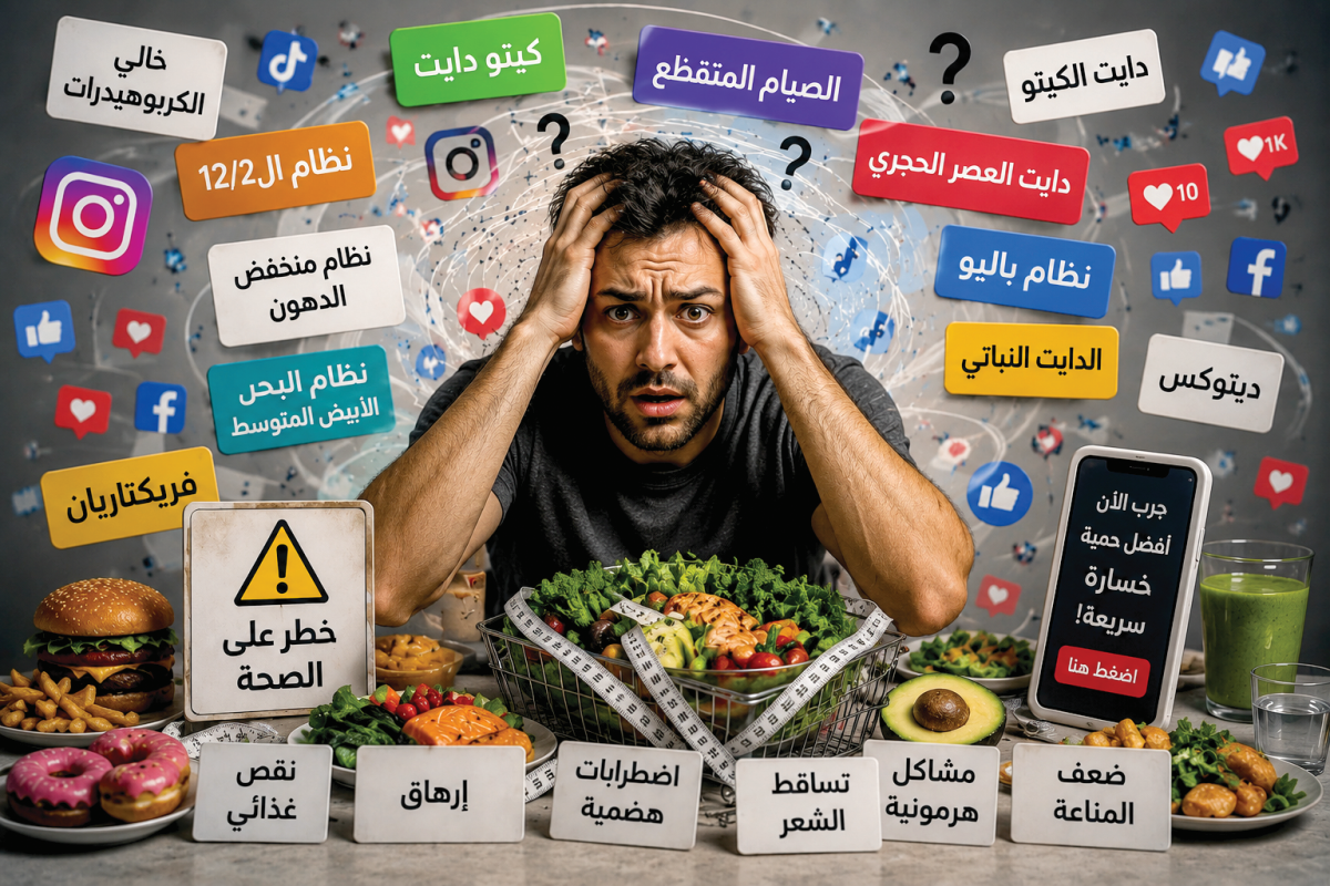 مواطنون وأخصائيون: &laquo;ترندات&raquo; الحميات الغذائية تربك المستهلكين وتهدد الصحة