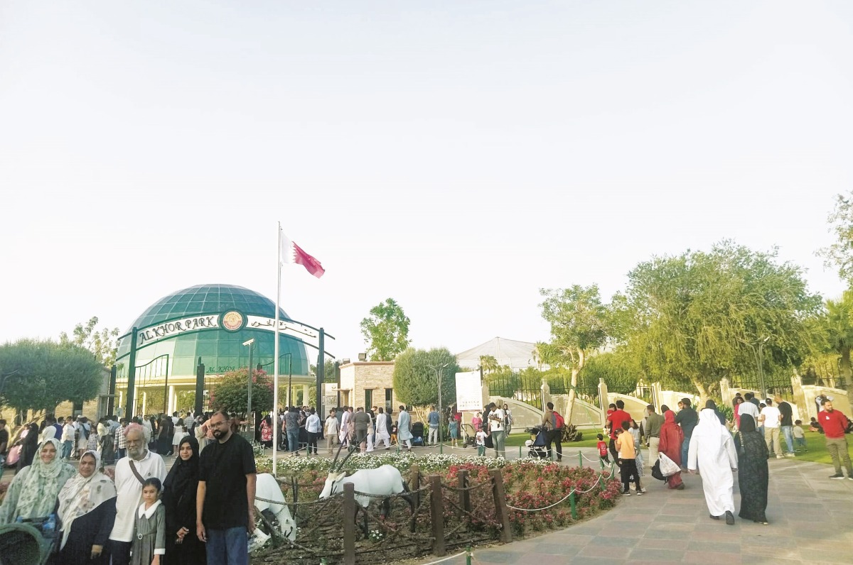 Eid brings many visitors to Al Khor Park