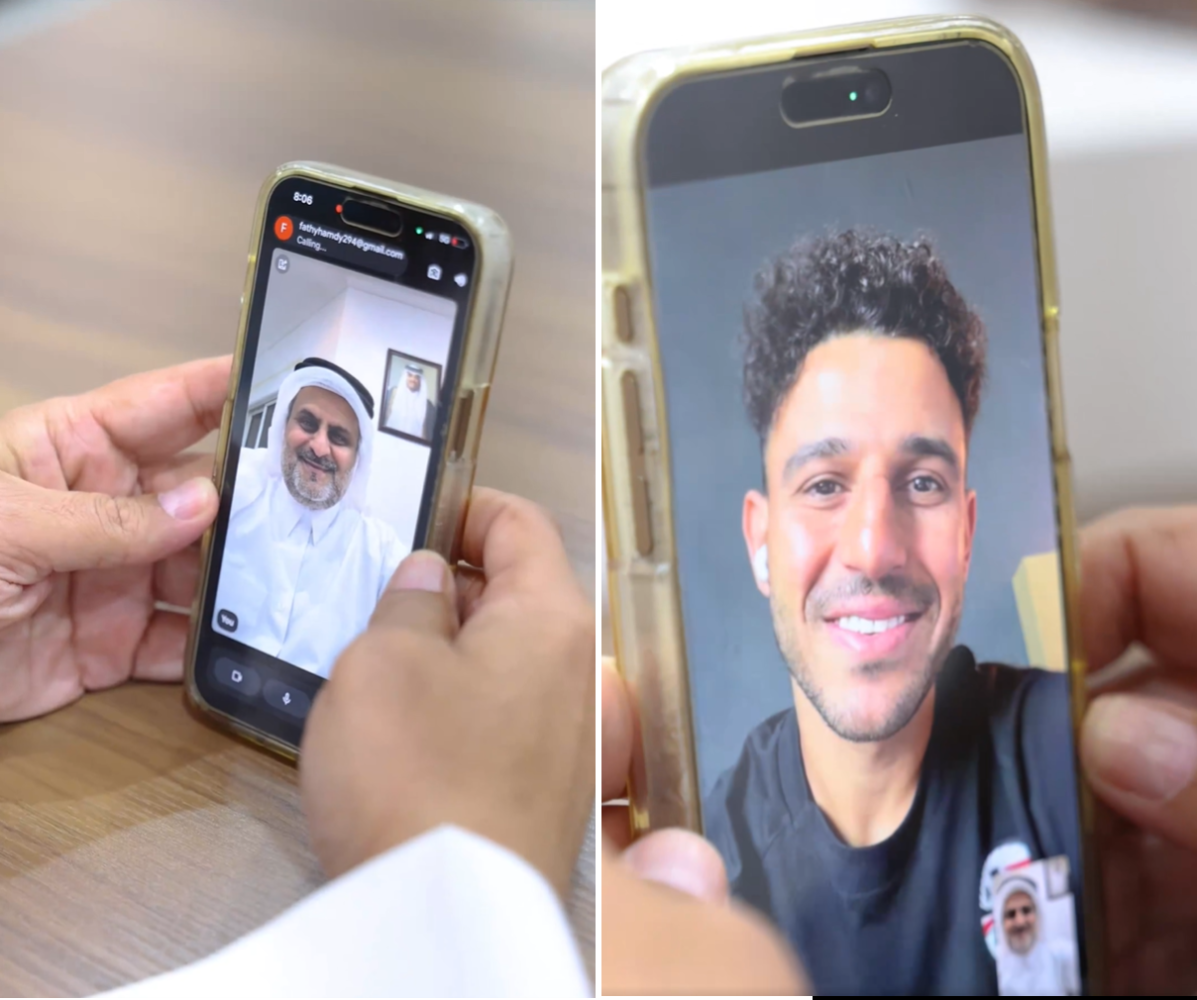 رئيس نادي الوكرة يطمئن على لاعب الفريق ومنتخب مصر حمدي فتحي