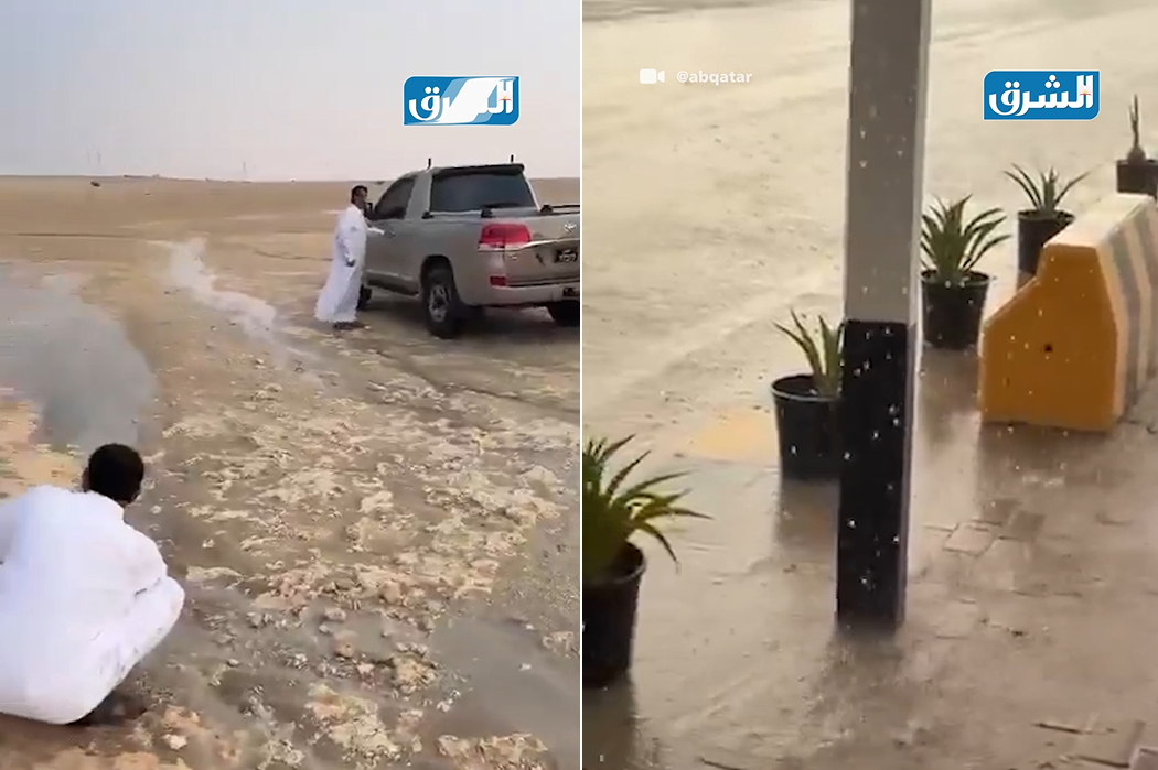 في عز الصيف.. أمطار الخير تهطل على قطر 