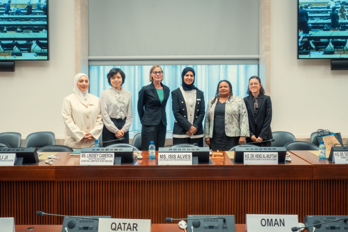  الوفد الدائم لدولة قطر بجنيف ينظم حدثا جانبيا بمناسبة الذكرى السابعة لليوم الدولي لحماية التعليم من الهجمات