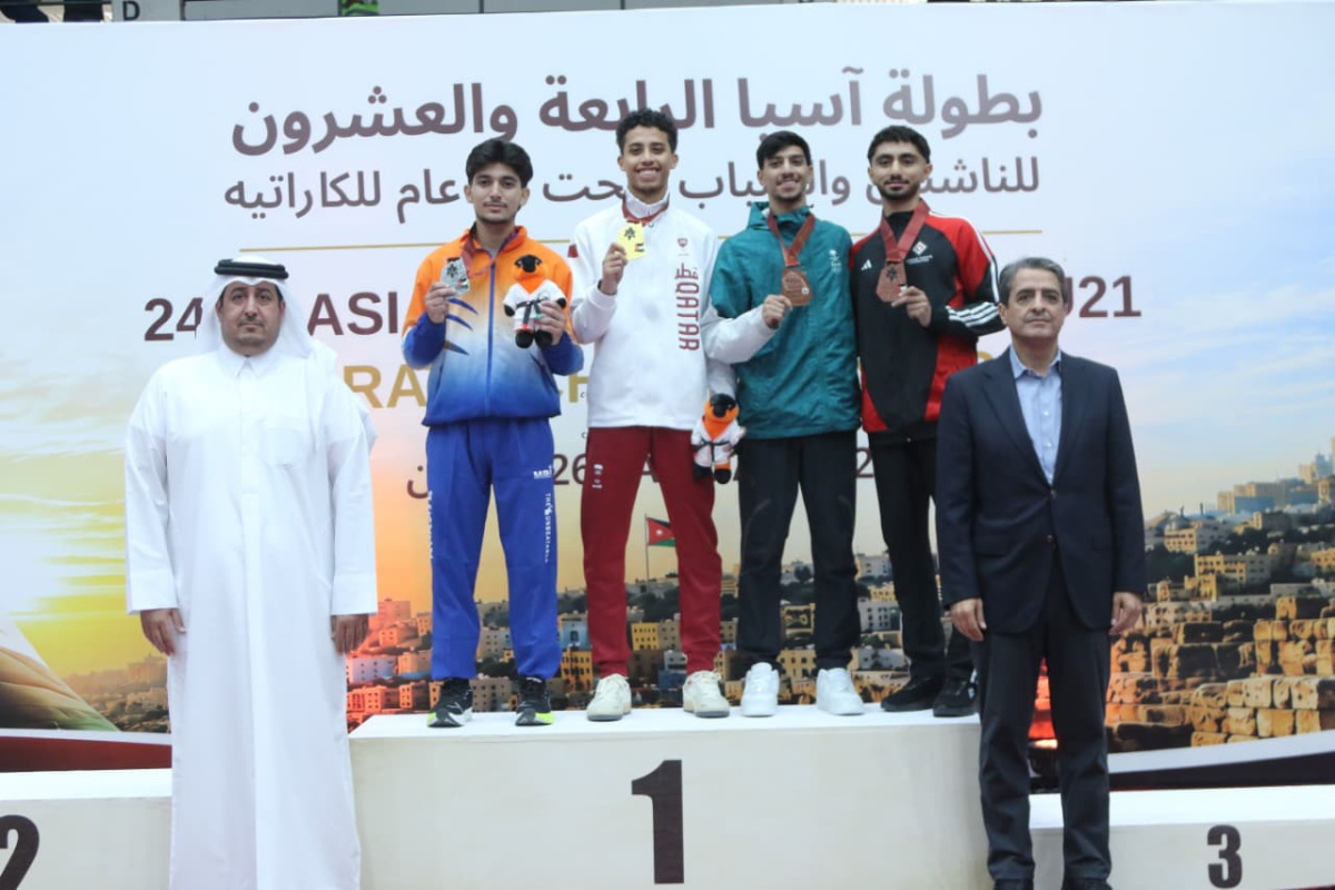 قطر تحصد الميدالية الذهبية في بطولة آسيا للكاراتيه بعمان