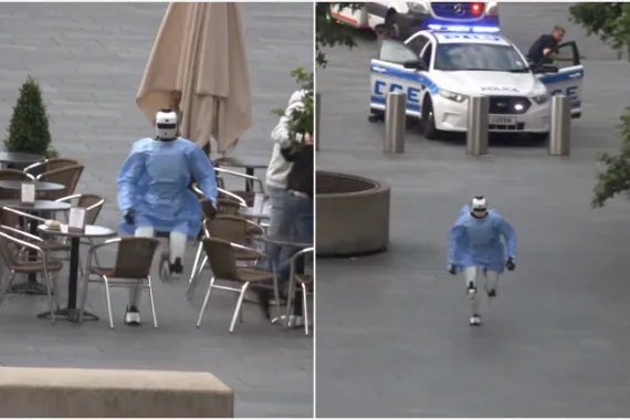 الشرطة تلاحق روبوتاً طبياً يهرب من ضغوط العمل.. ما حقيقة الفيديو الذي حصد ملايين المشاهدات؟